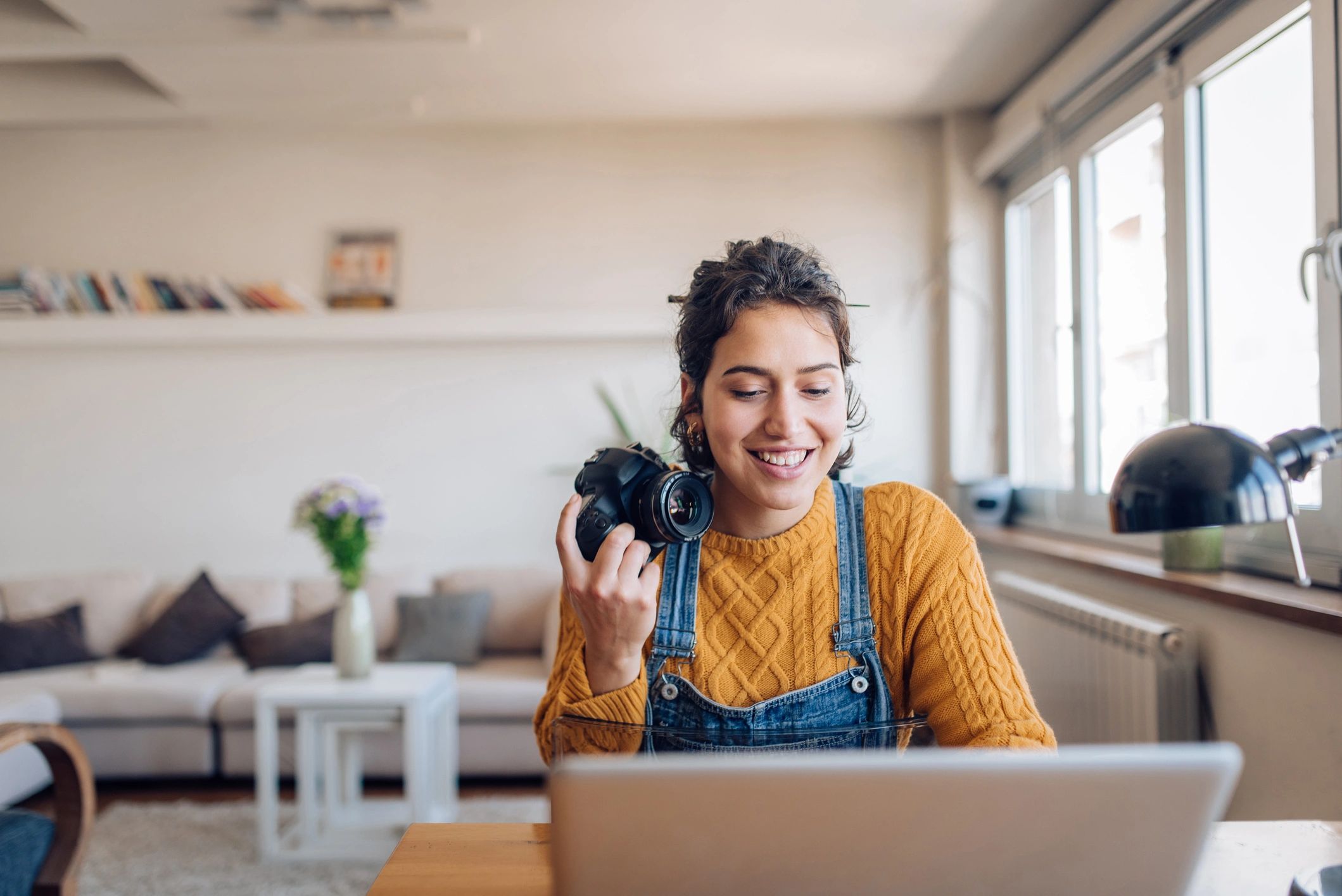 photographer working